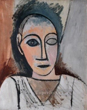 company of captain reinier reael known as themeagre company Painting - Bust of Man 1907 cubism Pablo Picasso